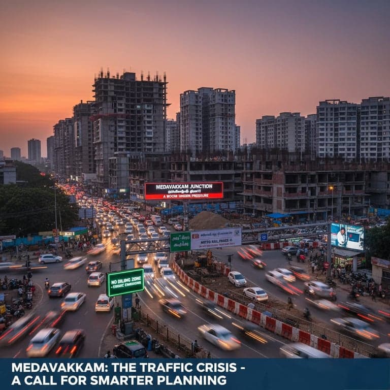 🚦 Medavakkam: A Boom Under Pressure – The Traffic Crisis